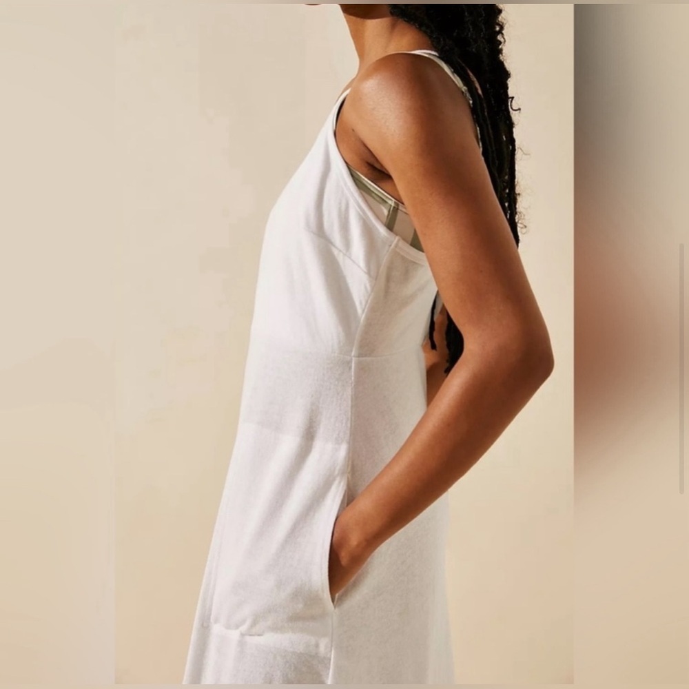Free People Beach Essential Square Neck Maxi Dress in White Size Large N… - Picture 5 of 10